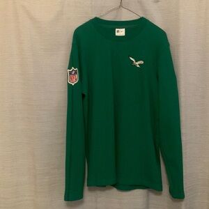 Men’s Nike Official Philadelphia Eagles Kelly Green Coach long sleeve top